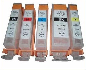 Canon CLI-521Y + új chip sárga utángyártott tintapatron